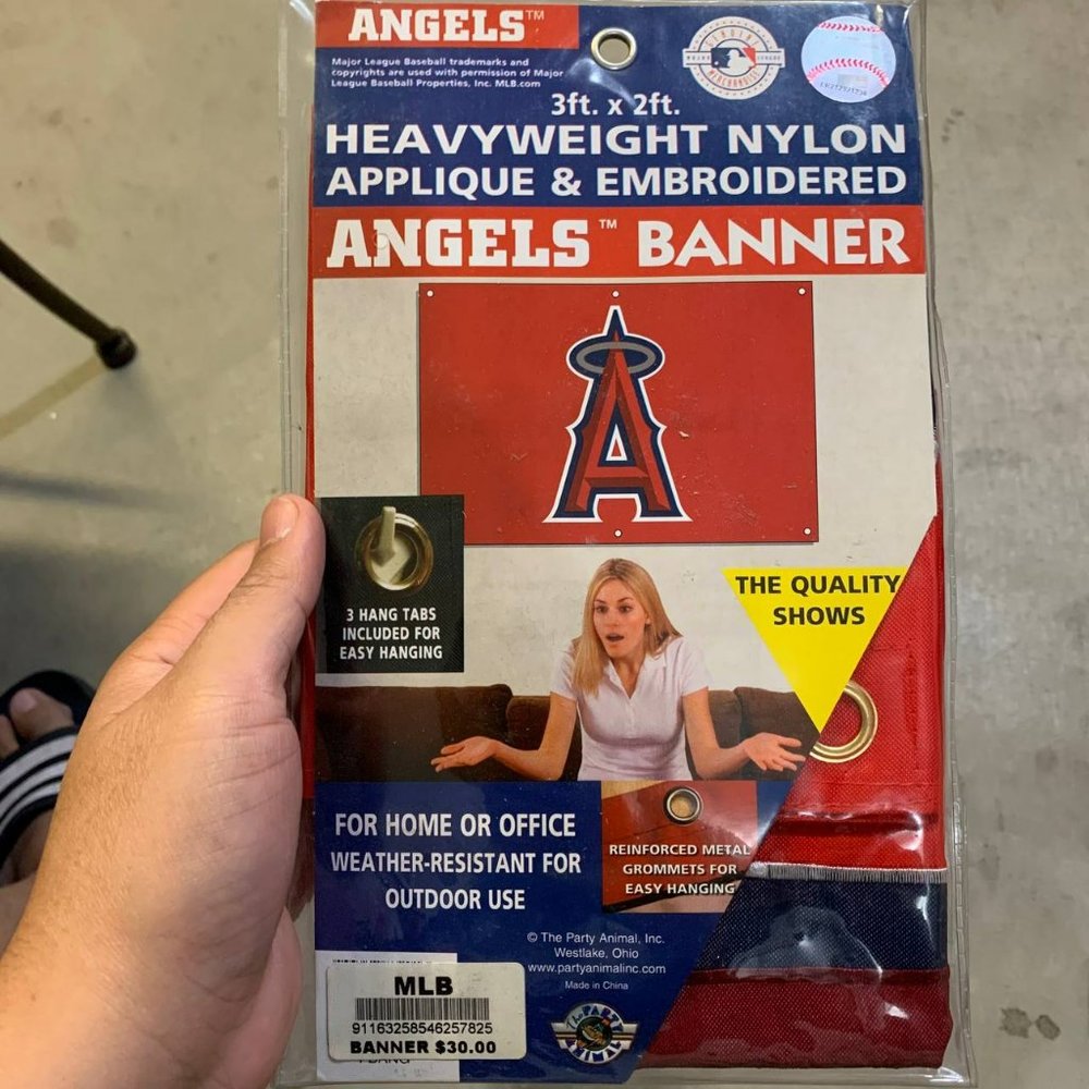Los‎ Angeles Angels MLB Flag Only 3ftx2ft Applique and Embroidered Flag Banner